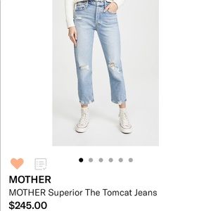 MOTHER Superior The Tomcat Jeans, size 25